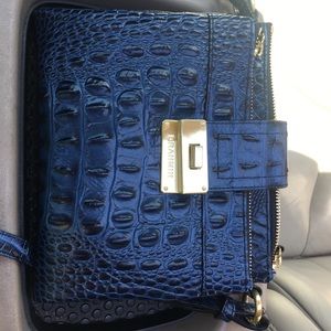 Brahmin crossbody handbag, blue.